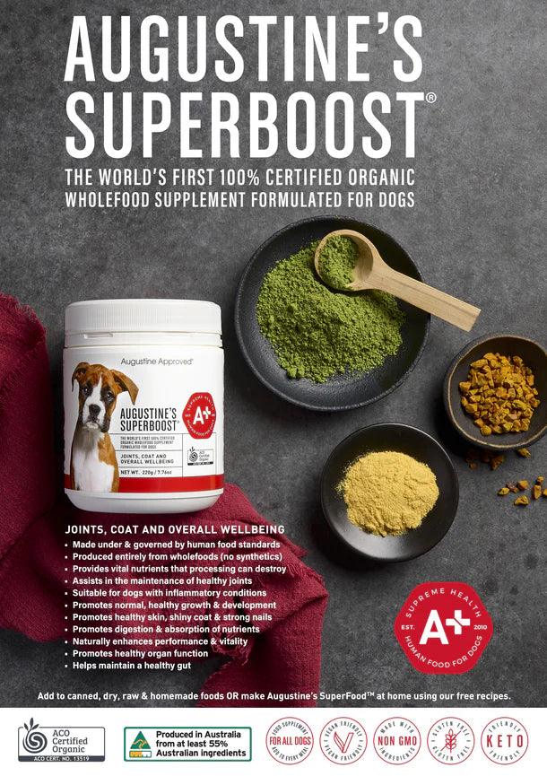 AUGUSTINE APPROVED Superboost 100% Certified Organic Supplement For Dogs & Cats - Sparklet