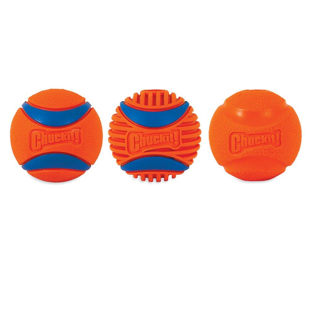 CHUCKIT! Fetch Medley Balls For Dogs Gen3 Medium 6cm (3 Pack) - Sparklet