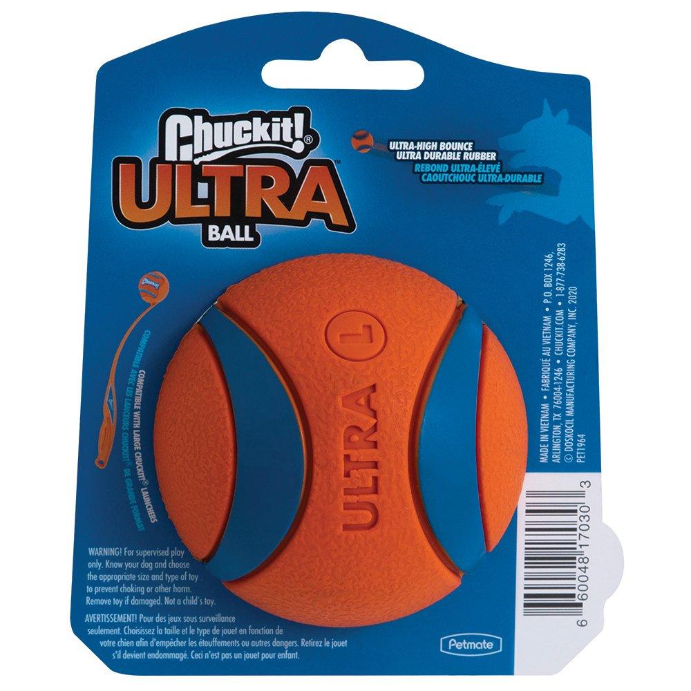 CHUCKIT! Ultra Ball For Dogs Large 8cm (1 Pack) - Sparklet