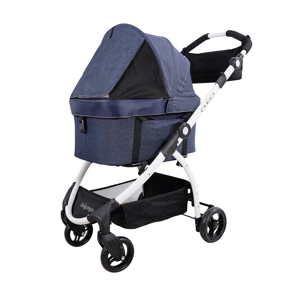 IBIYAYA CLEO 3-in-1 Multifunction Pet Stroller & Car Seat Travel System - Blue Jeans - Sparklet