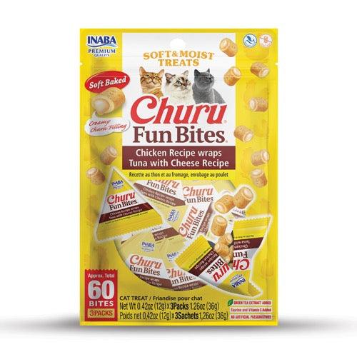 INABA Cat Churu Fun Bites Chicken Wraps Tuna with Cheese - Sparklet