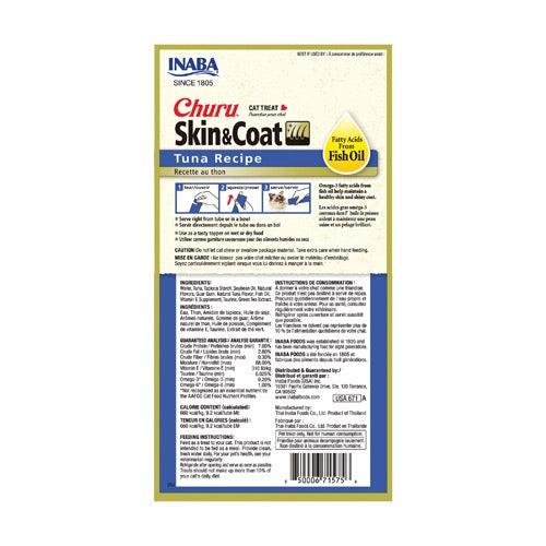 INABA Cat Churu Puree Skin & Coat Tuna 56G x 6 Packs - Sparklet