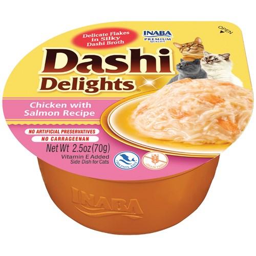 INABA Cat Dashi Delights Chicken with Salmon Recipe - Sparklet