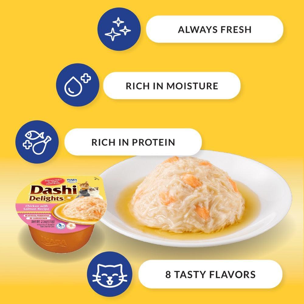 INABA Cat Dashi Delights Chicken with Tuna Recipe - Sparklet