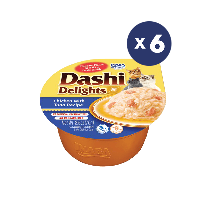 INABA Cat Dashi Delights Chicken with Tuna Recipe - Sparklet