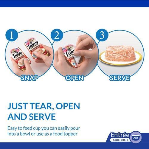 INABA Cat Twins Tuna & Chicken with Salmon Recipe - Sparklet