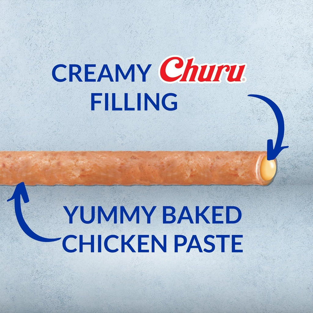 INABA Dog Churu Rolls Chicken Wraps Cheese 96G x 6 Packs - Sparklet