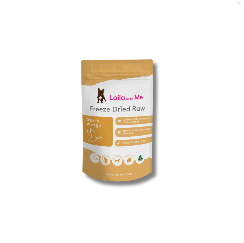 LAILA & ME Freeze Dried Raw Duck Wings Cat & Dog Treats 7 Packs - Sparklet