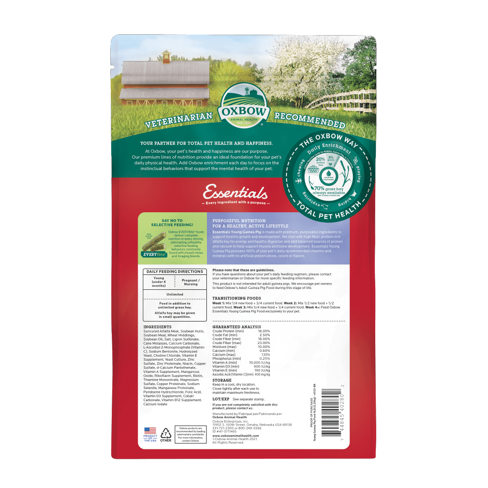 OXBOW Essentials Young Guinea Pig Food - Sparklet