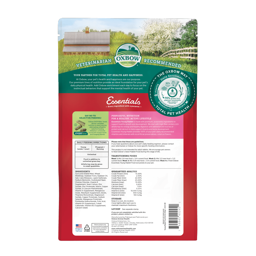 OXBOW Essentials Young Rabbit Food - Sparklet