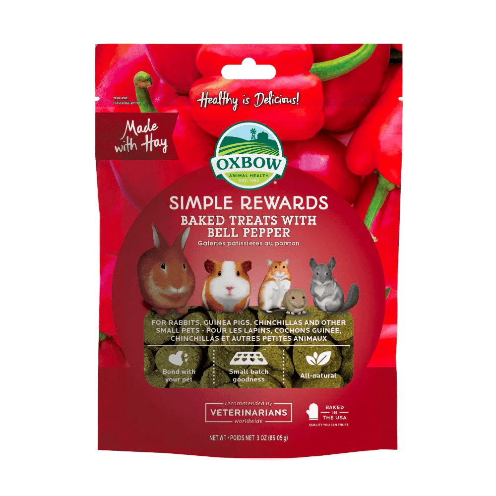 OXBOW Simple Rewards Baked Treats with Bell Peppers 85G - Sparklet