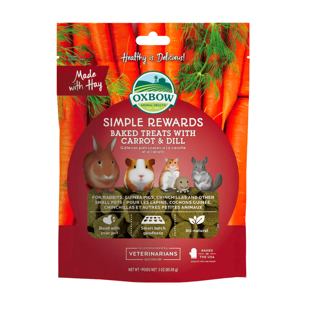 OXBOW Simple Rewards Baked Treats with Carrot & Dill 85G - Sparklet