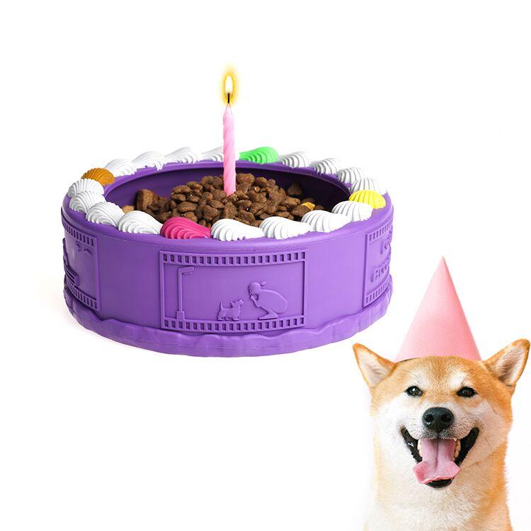 PETOPIA Ultra Tough Dog Chewing Toy - Birthday Cake (Assorted Colour) - Sparklet
