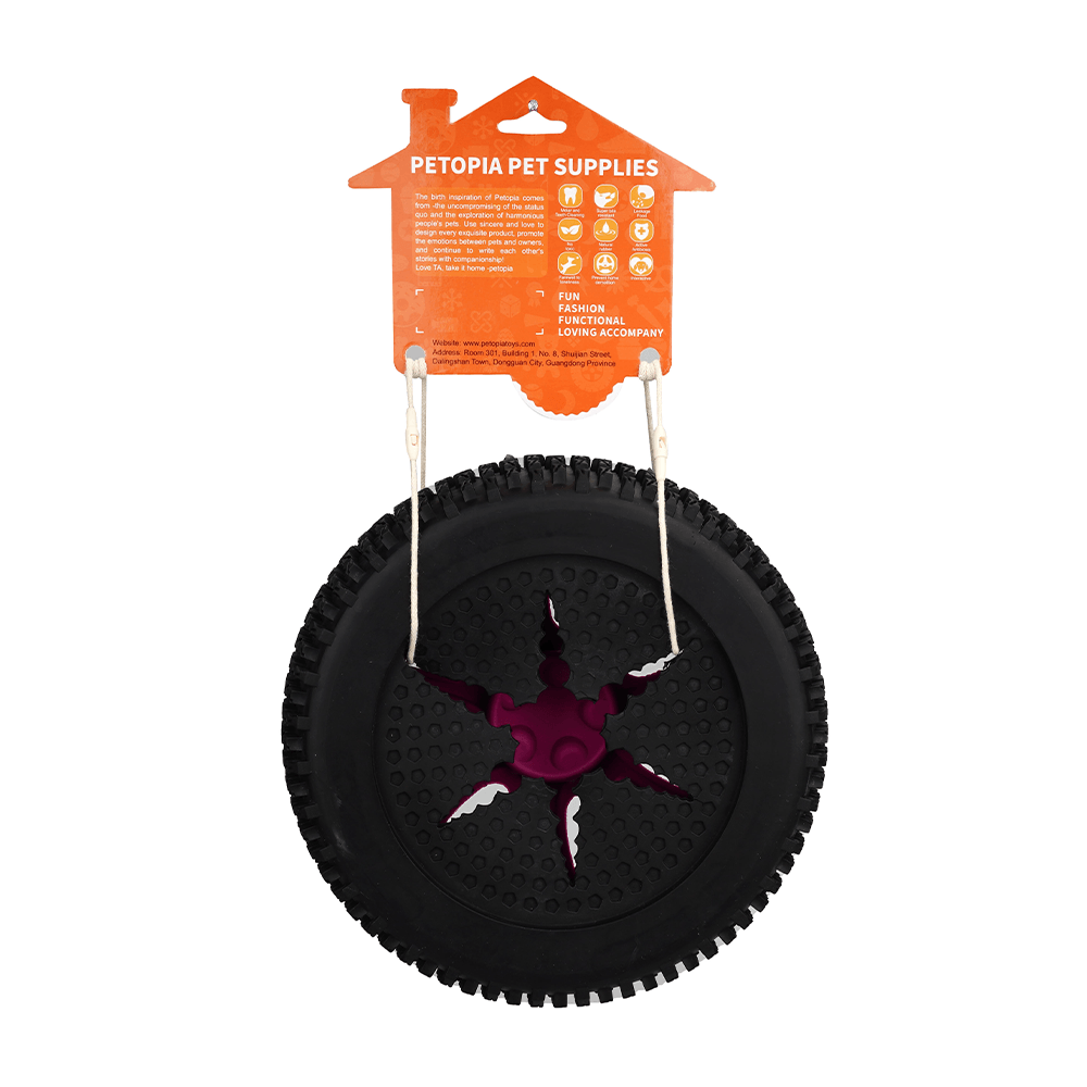 PETOPIA Ultra Tough Dog Chewing Toy - Crazy Tyre (Assorted Colour) - Sparklet