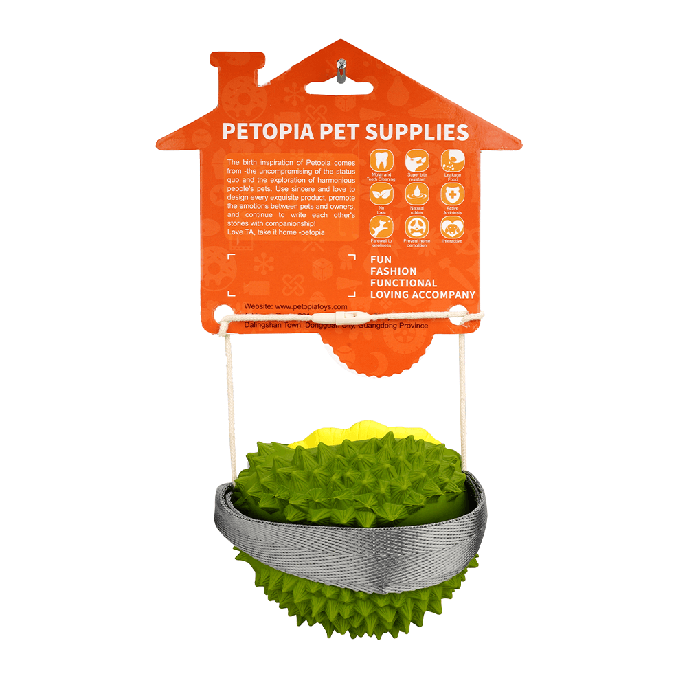 PETOPIA Ultra Tough Dog Chewing Toy - Durable Durian (Assorted Colour) - Sparklet