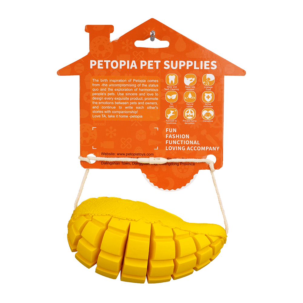 PETOPIA Ultra Tough Dog Chewing Toy - Mango Magic - Sparklet