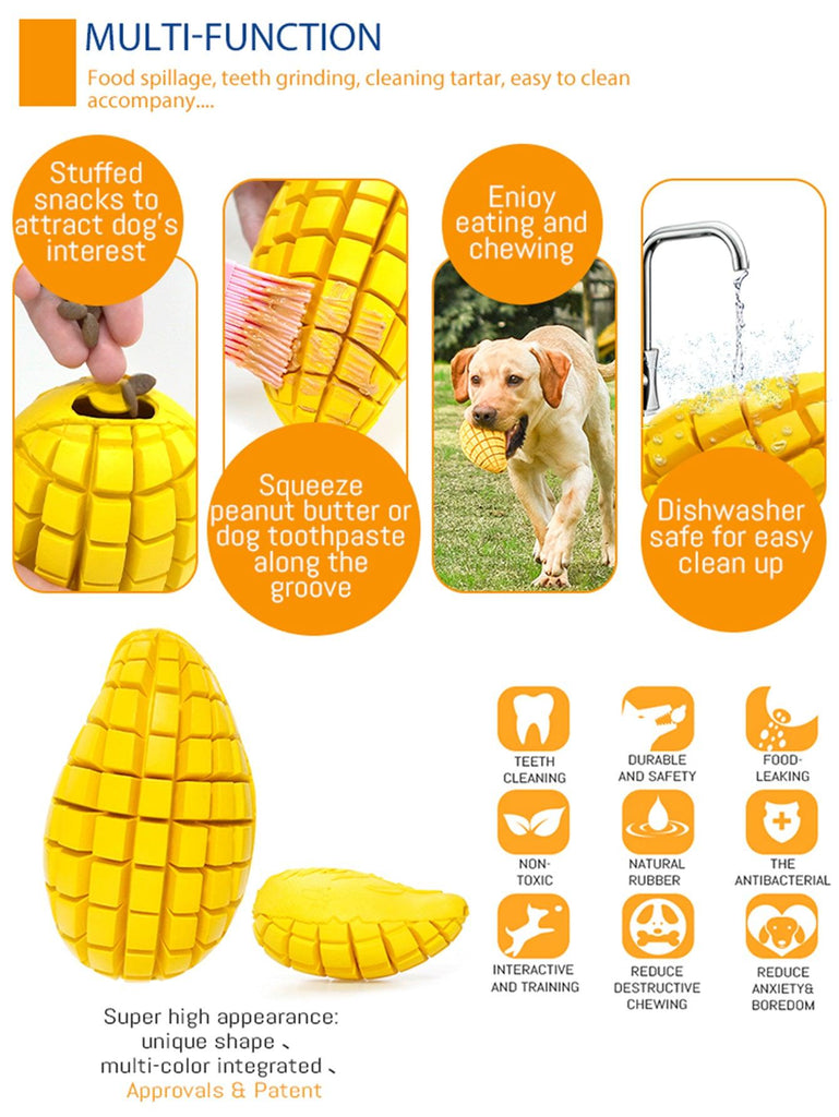 PETOPIA Ultra Tough Dog Chewing Toy - Mango Magic - Sparklet