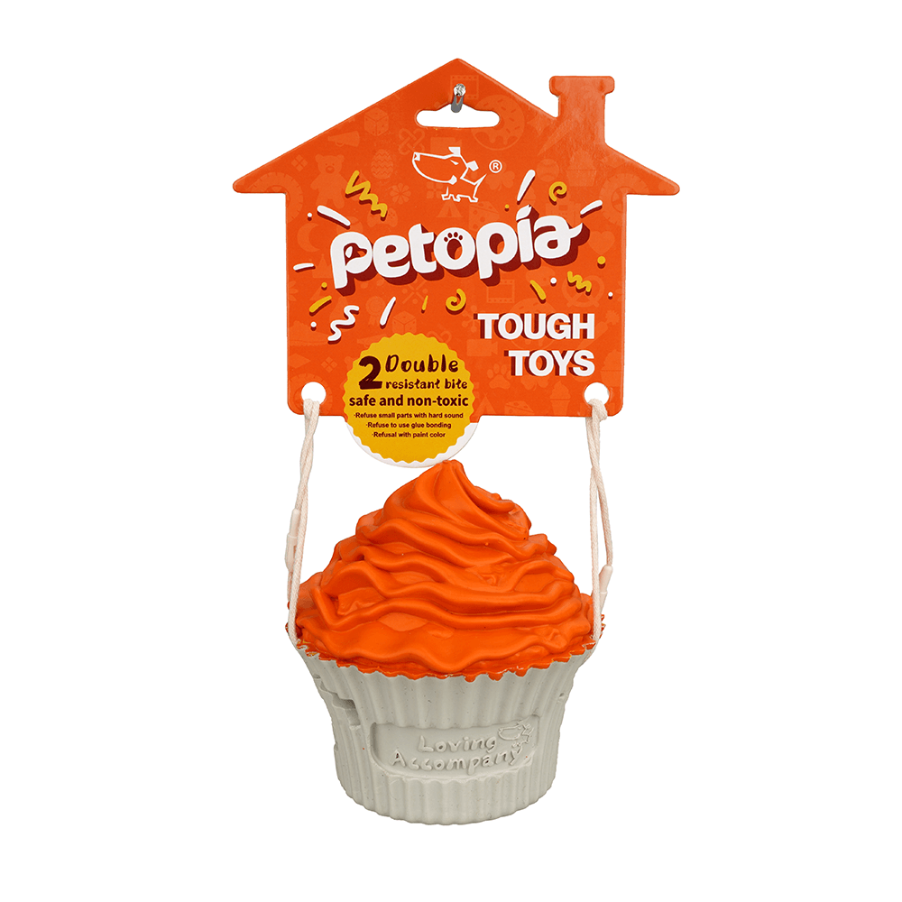 PETOPIA Ultra Tough Dog Chewing Toy - Pup Cake (Assorted Colour) - Sparklet