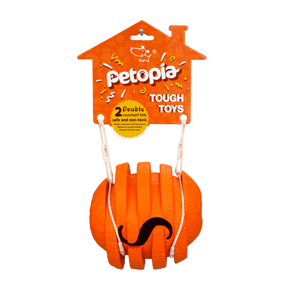 PETOPIA Ultra Tough Dog Chewing Toy - Zesty Orange (Assorted Colour) - Sparklet