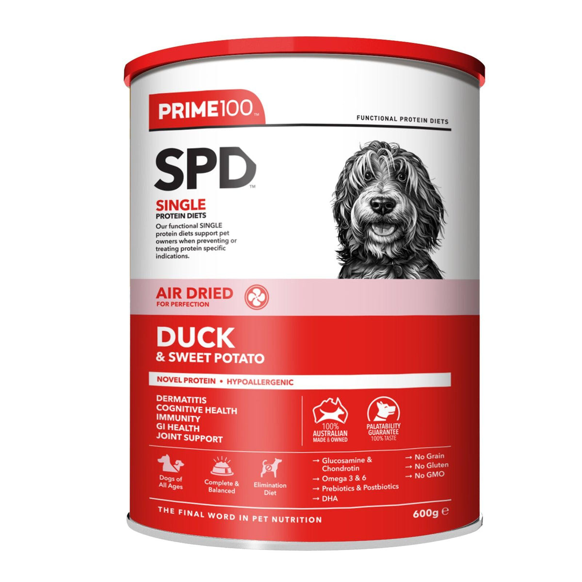 PRIME100 SPD Air Duck & Sweet Potato Adult Dry Dog Food 600G – Sparklet