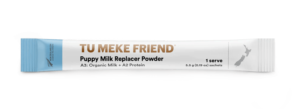 TU MEKE FRIEND Dog Puppy Milk Replacer Powder (Organic Milk + A2 Protein) 45 Serves X 5.5G Sachets - Sparklet