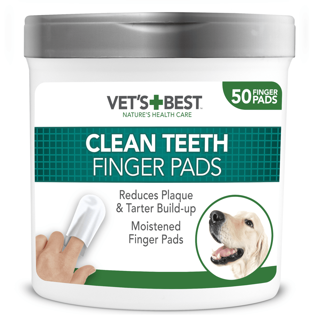 VET'S BEST Clean Teeth Finger Pads For Dogs and Cats 50pcs - Sparklet