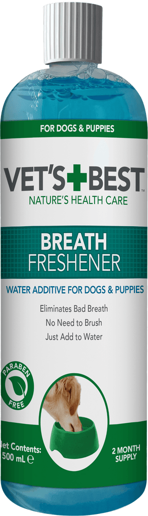 VET'S BEST Dental Breath Freshener For Dogs and Puppies 500ML - Sparklet