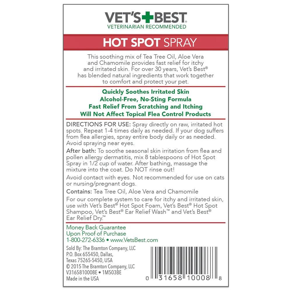 VET'S BEST Hot Spot Spray For Dogs - Sparklet