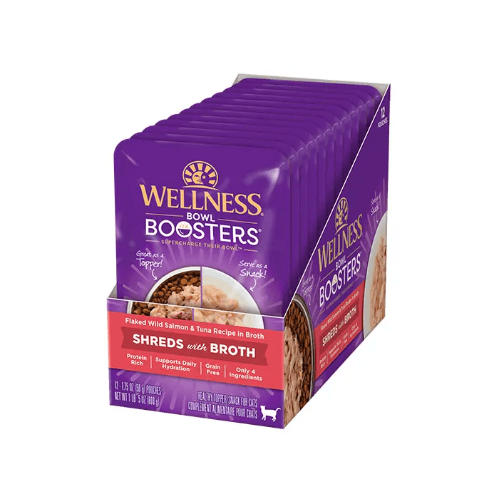 WELLNESS Bowl Boosters Wet Cat Food Salmon & Tuna 50GX12 - Sparklet