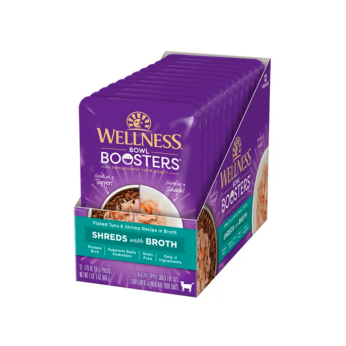 WELLNESS Bowl Boosters Wet Cat Food Tuna & Shrimp 50GX12 - Sparklet