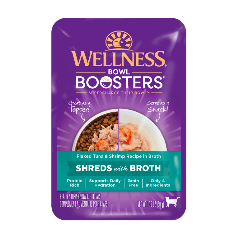 WELLNESS Bowl Boosters Wet Cat Food Tuna & Shrimp 50GX12 - Sparklet