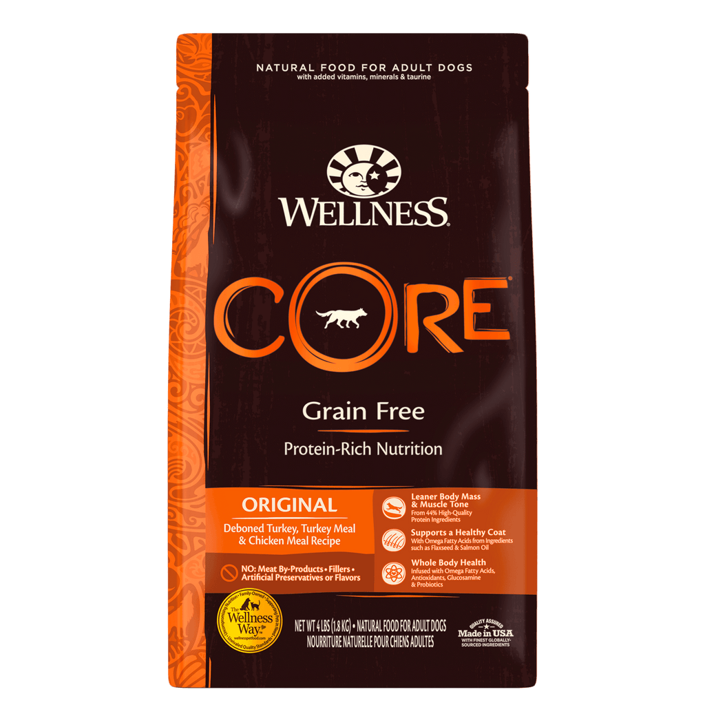 WELLNESS CORE Grain Free Dry Dog Food Original Turkey Chicken Recipe 11.8KG - Sparklet