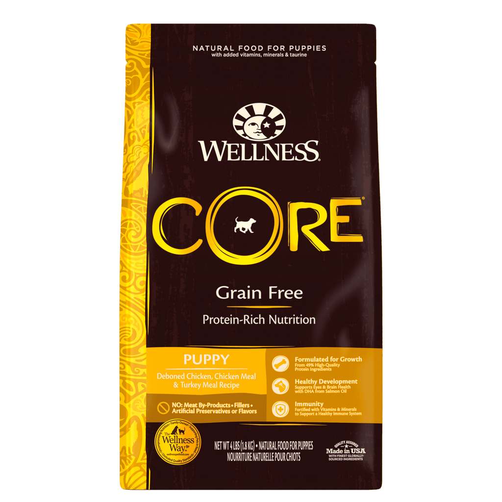 WELLNESS CORE Grain Free Dry Puppy Food Chicken Turkey Recipe 11.8KG - Sparklet