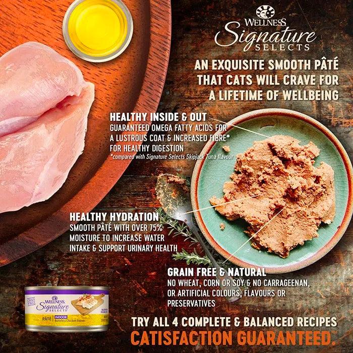 WELLNESS Core Signature Selects Wet Cat Food Chicken Pate 79GX12 - Sparklet