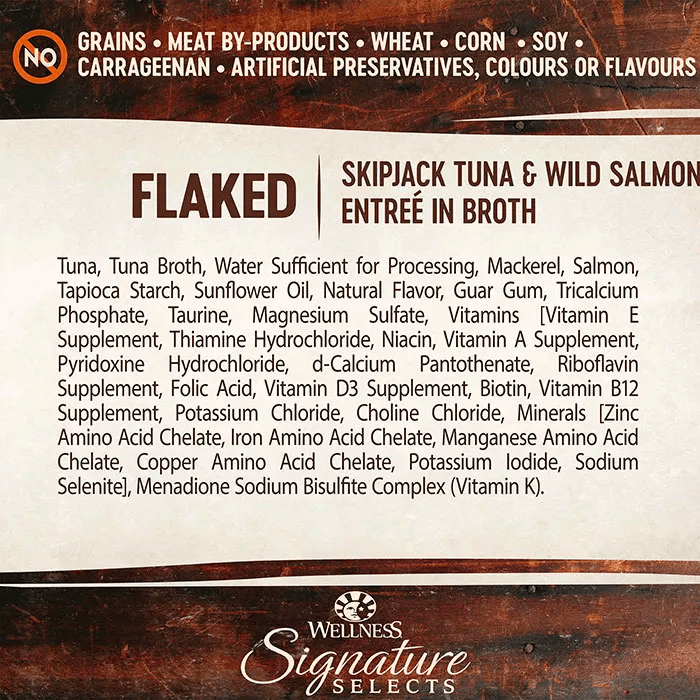 WELLNESS Core Signature Selects Wet Cat Food Tuna & Salmon 79GX12 - Sparklet