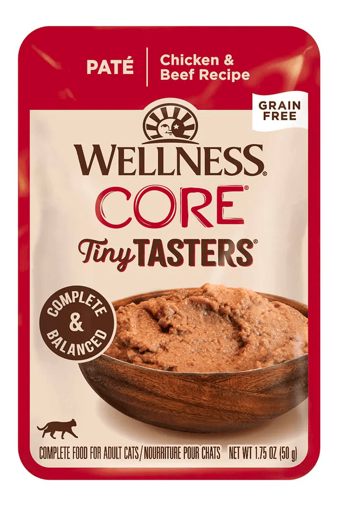 WELLNESS Core Tiny Tasters Wet Cat Food Chicken & Beef Pate 50GX12 - Sparklet