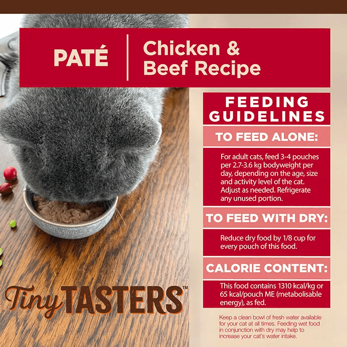 WELLNESS Core Tiny Tasters Wet Cat Food Chicken & Beef Pate 50GX12 - Sparklet