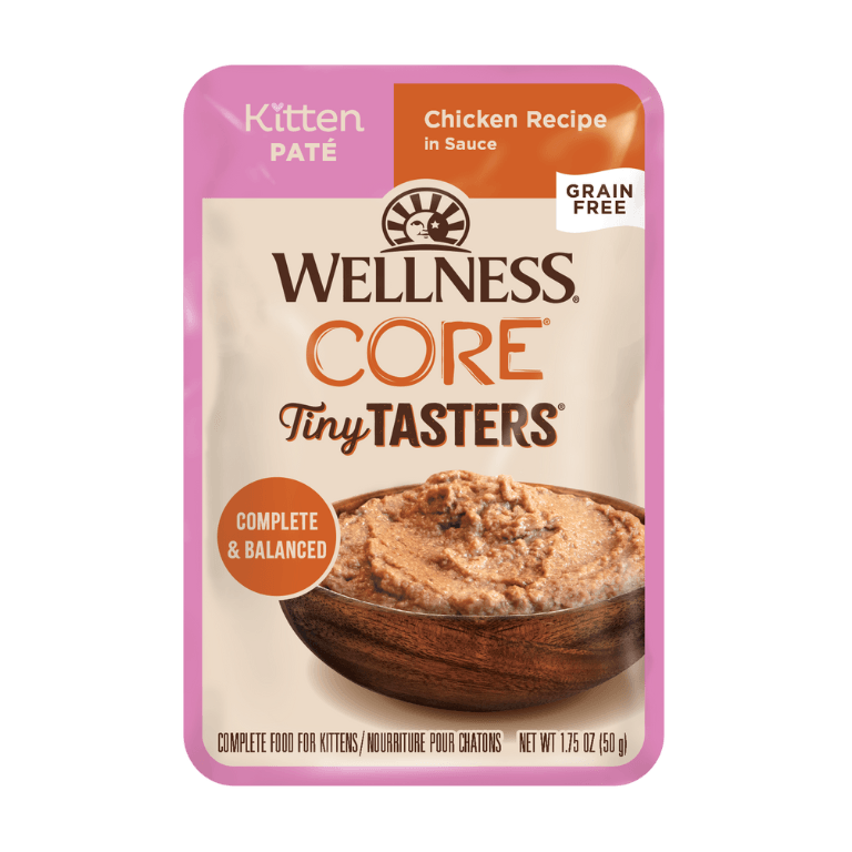 WELLNESS Core Tiny Tasters Wet Cat Food Chicken Pate For Kittens 50GX12 - Sparklet
