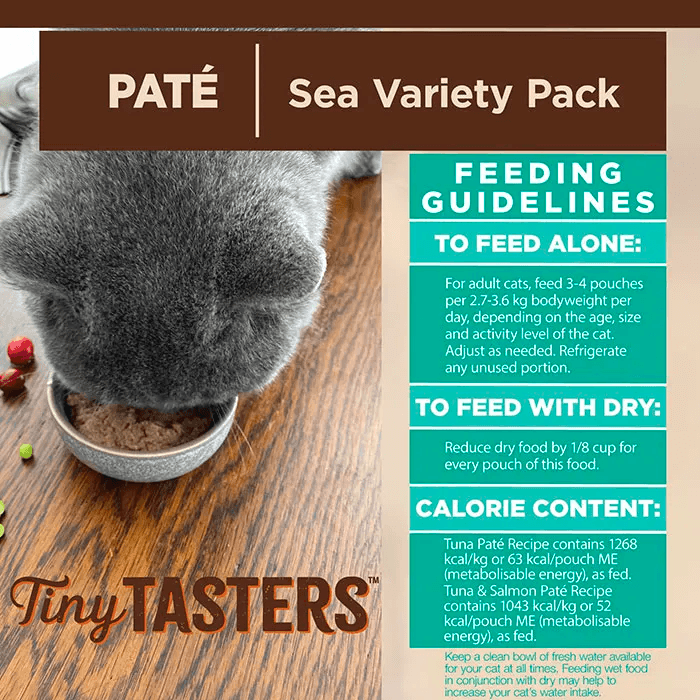 WELLNESS Core Tiny Tasters Wet Cat Food Sea Variety Pack 50GX12 - Sparklet