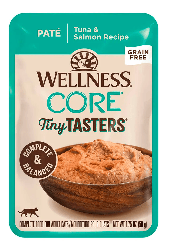 WELLNESS Core Tiny Tasters Wet Cat Food Tuna & Salmon Pate 50GX12 - Sparklet