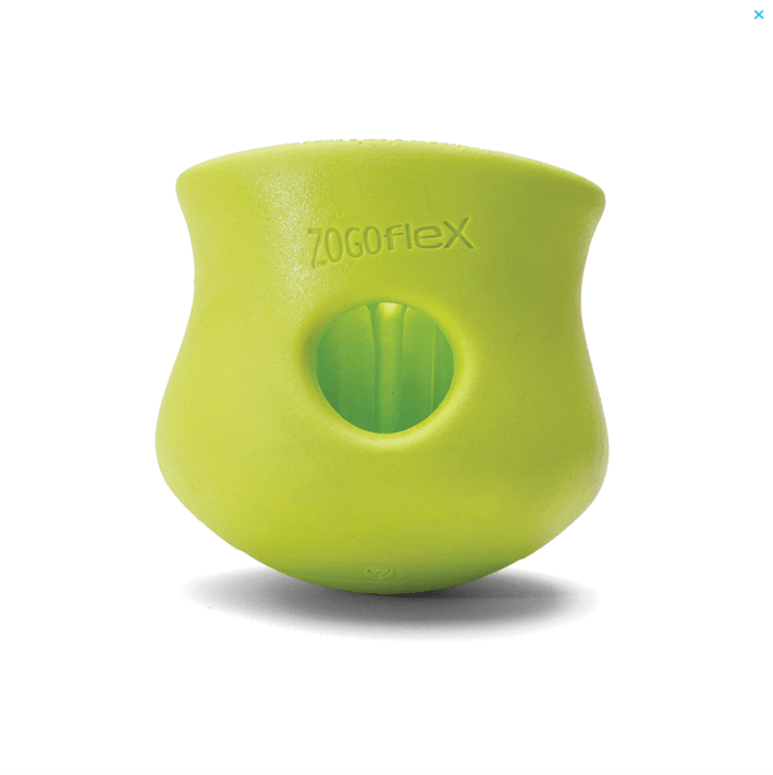 WEST PAW Toppl Treat Dispensing Wobbling Dog Toy & Food Bowl - Green - Sparklet