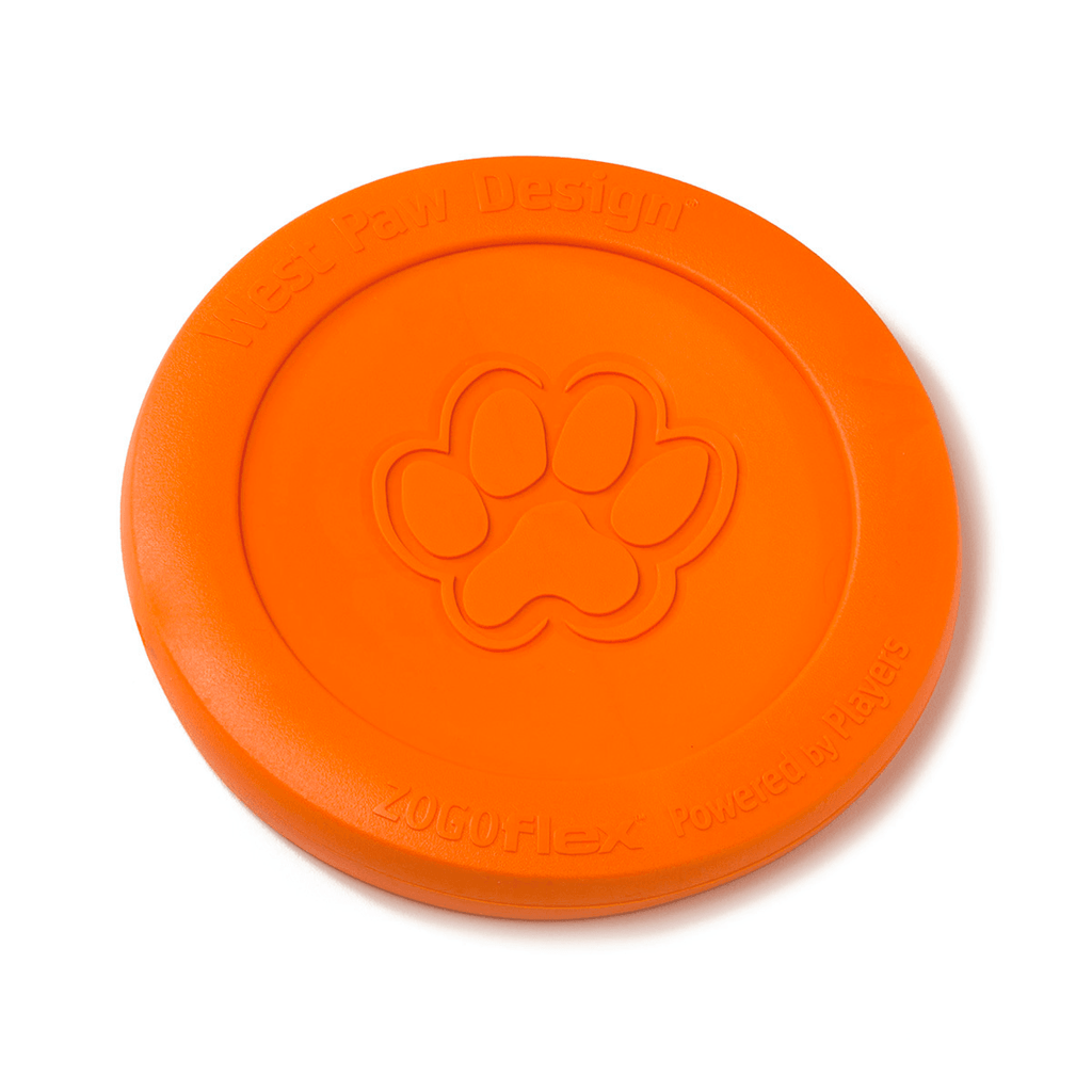 WEST PAW Zisc Flying Disc Fetch Dog Toy - Orange - Sparklet