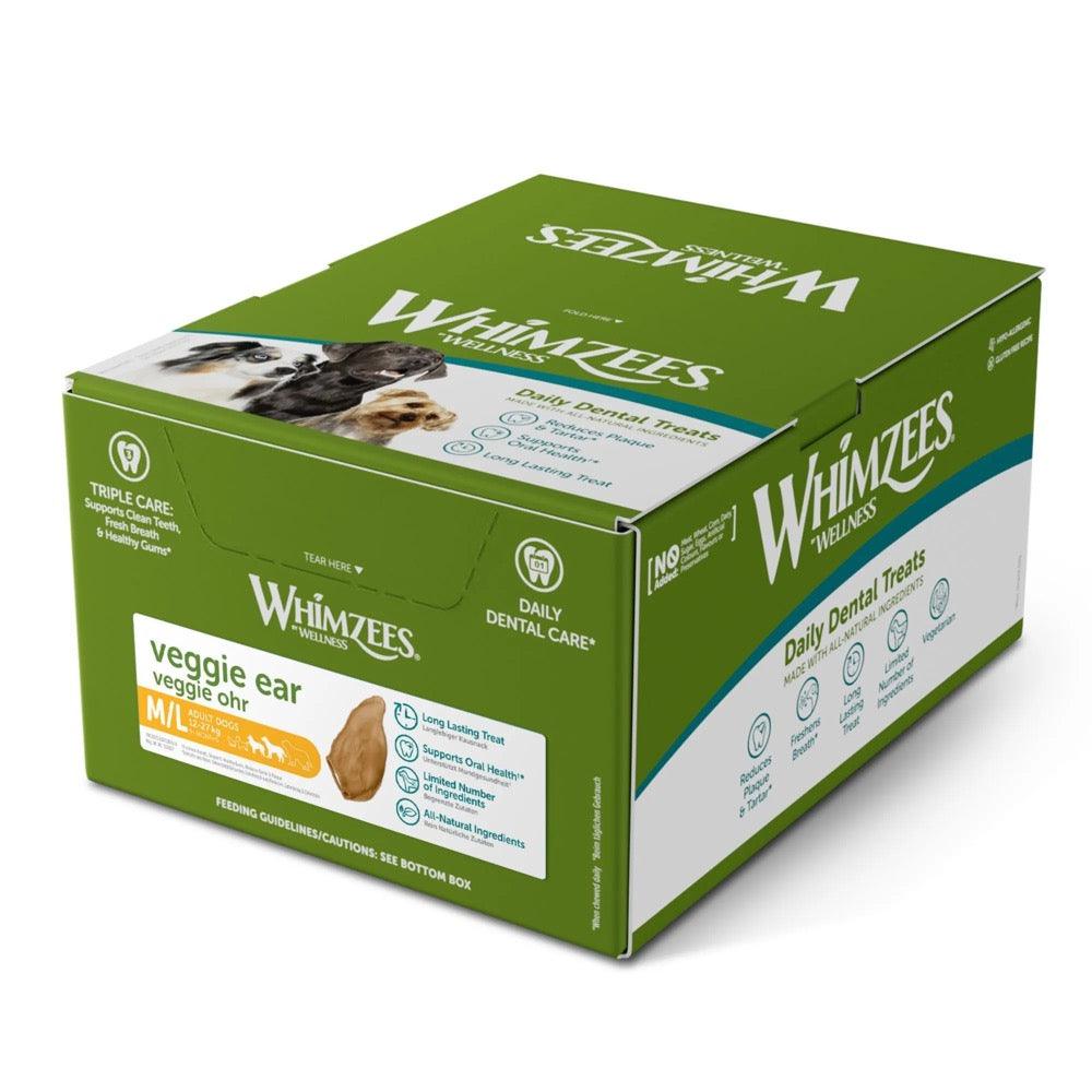 WHIMZEES Natural Daily Chews Veggie Ear Bulk Box 18 pcs - Sparklet