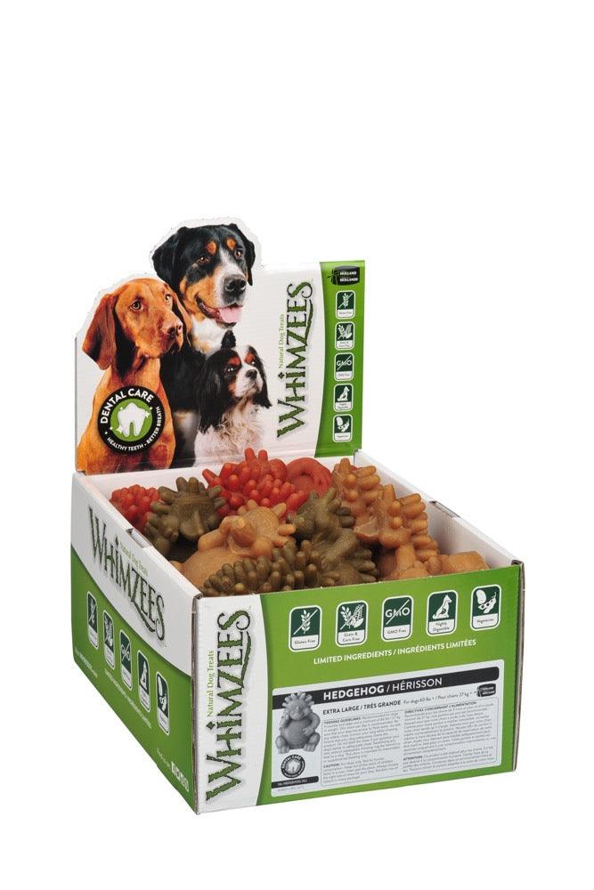 WHIMZEES Natural Daily Dental Hedgehog Chews For Adult Dog XLarge Breed (27KG+) 16 pcs - Sparklet