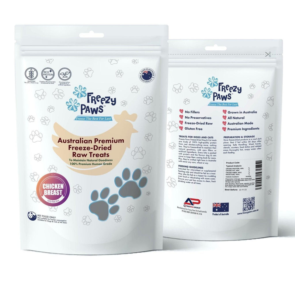 FREEZY PAWS Freeze-Dried Chicken Breast Raw - Sparklet