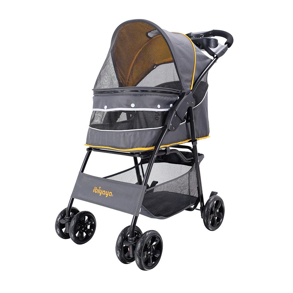 IBIYAYA Cloud 9 Pet Stroller for Cats & Dogs up to 20kg - Mustard Yellow - Sparklet