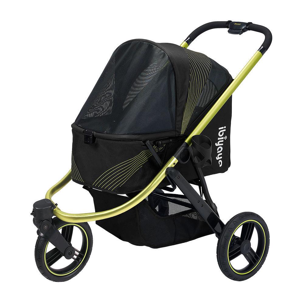 IBIYAYA The Beast Pet Jogging Stroller For Pets Up to 25kg - Jet Black - Sparklet
