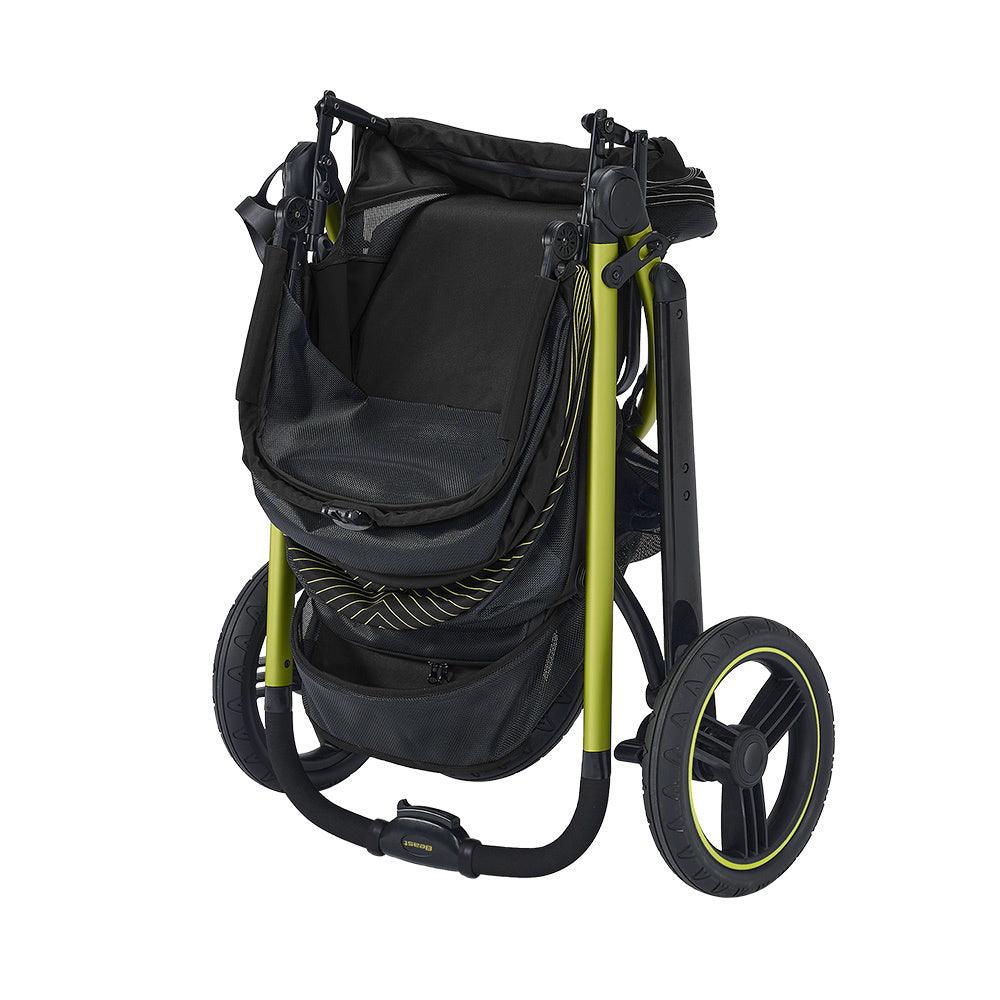 IBIYAYA The Beast Pet Jogging Stroller For Pets Up to 25kg - Jet Black - Sparklet