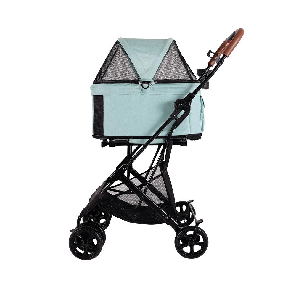 IBIYAYA Travois Tri-fold Pet Travel Stroller System - Spearmint - Sparklet
