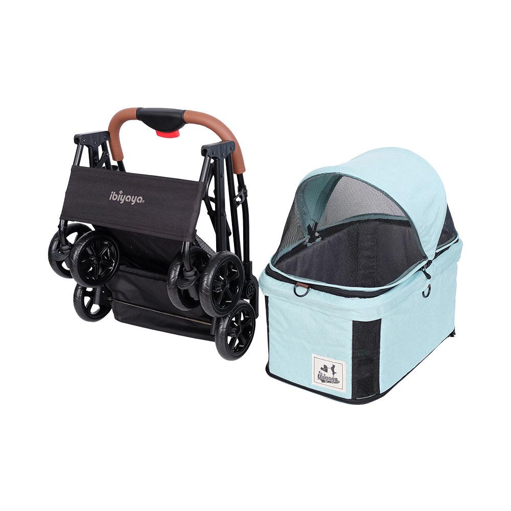 IBIYAYA Travois Tri-fold Pet Travel Stroller System - Spearmint - Sparklet